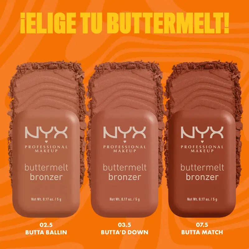 Nyx Buttermelt Bronzer Bronzing Powder P03 Deserve Butta , 5 gr