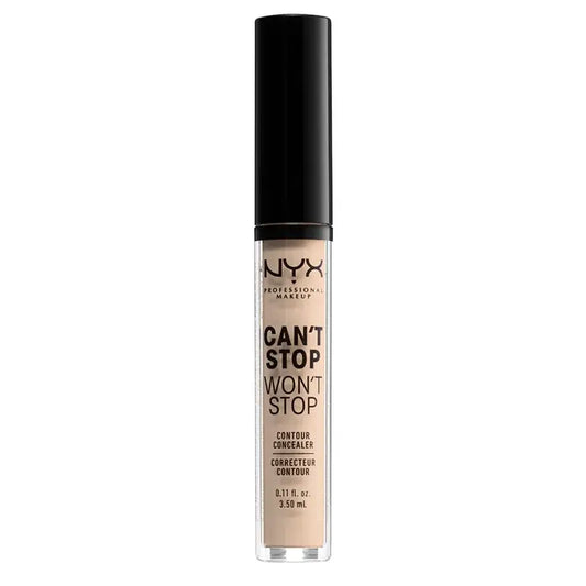 Nyx Noncomedogenic Long Lasting Concealer Can'T Stop Won'T Stop Shade 2 Alabaster For Fair Skin , 3,5 ml