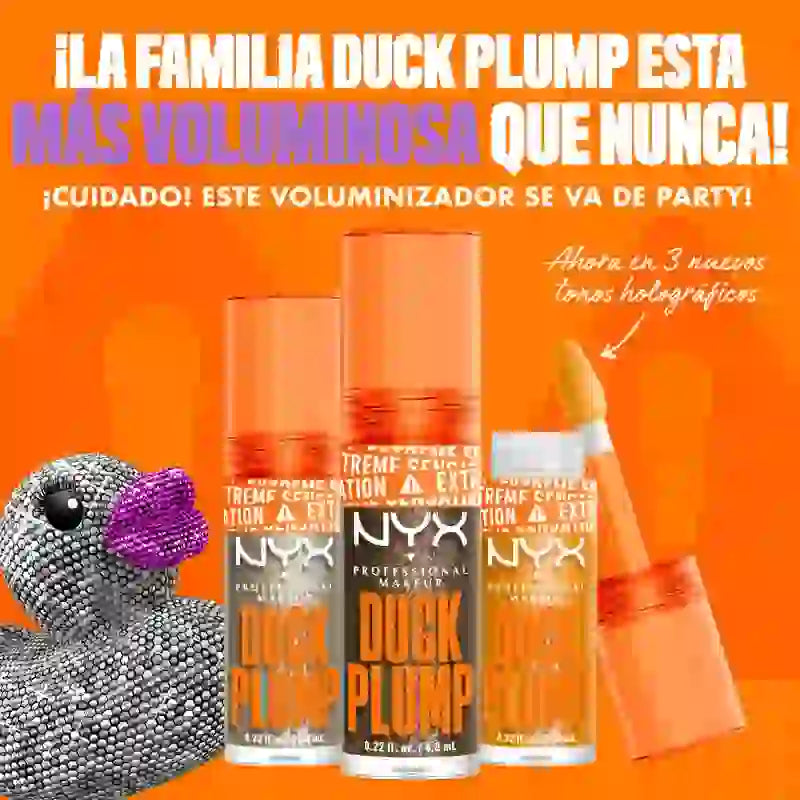 Nyx Duck Plump High Pigment Lip Gloss Volumising Gloss Glitter Brown 21 , 7 ml