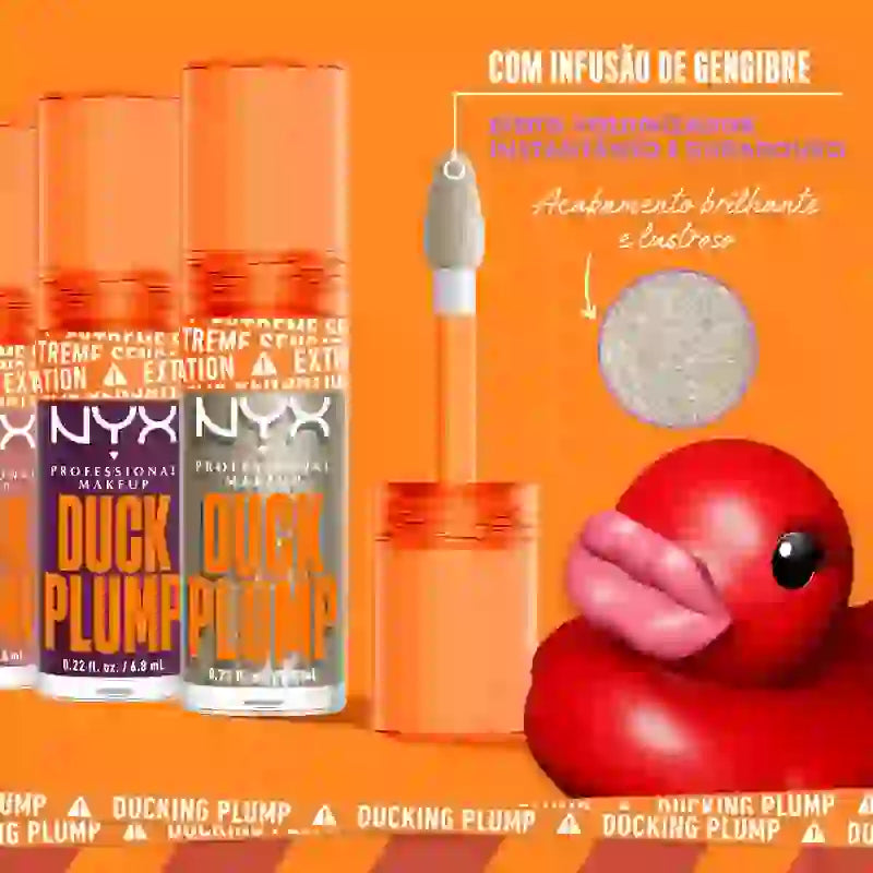 Nyx Duck Plump High Pigment Lip Gloss Glitter Gold 22 , 7 ml