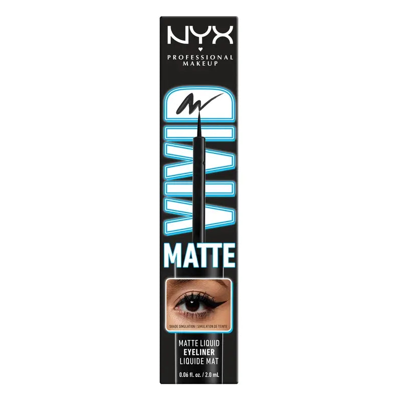 Nyx Eyeliner Matte Black Liquid Eyeliner , 2 ml