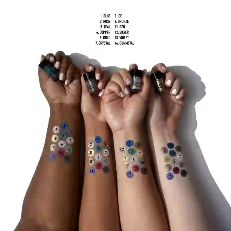 Nyx Face & Body Glitter Face & Body Glitter Bronze Shade , 2,5 grams