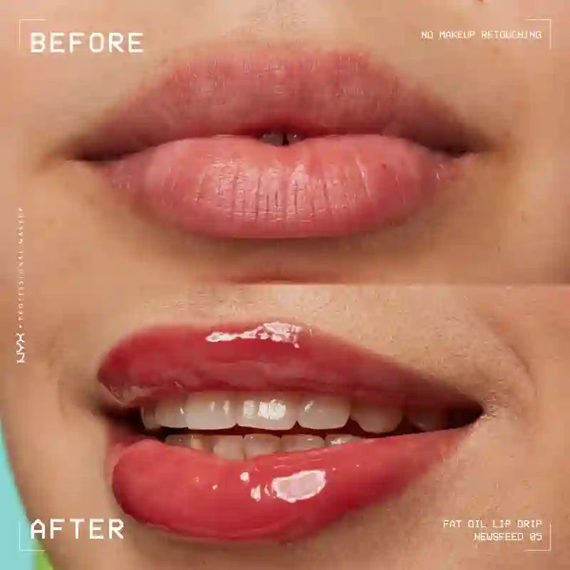 Nyx Fat Oil Lip Drip Newsfeed Lip Oil. 12H Moisturizing. , 4.8 ml