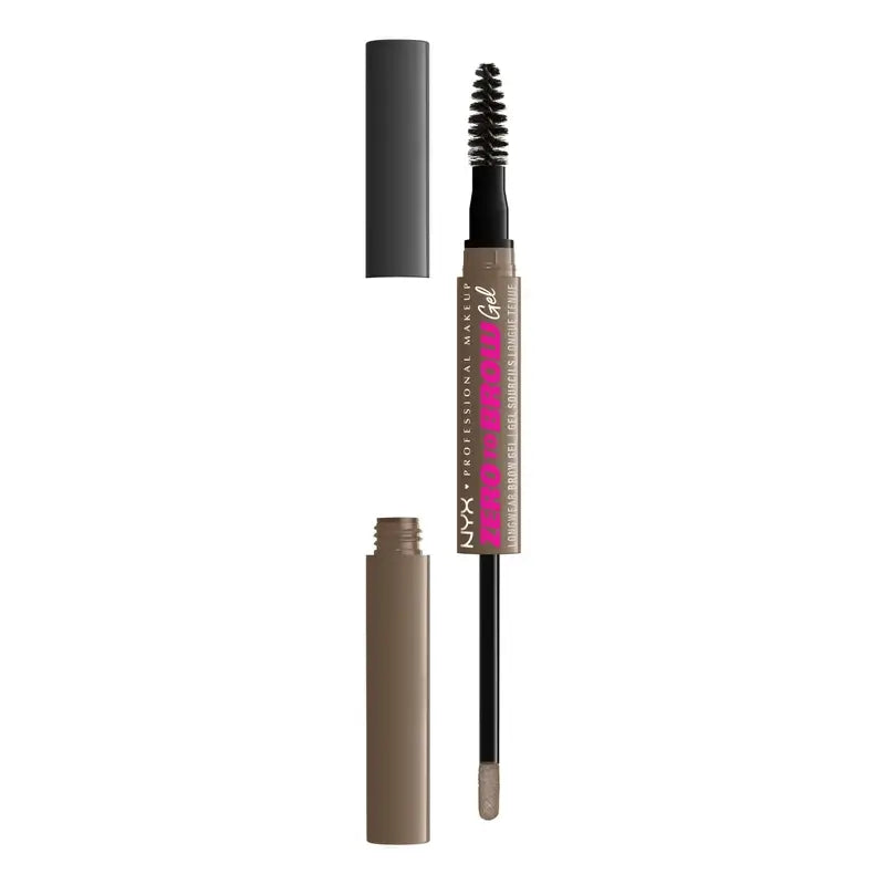 Nyx Long Lasting Brow Filler Gel Zero To Brow. Shade Ash Brown. , 1 pcs.
