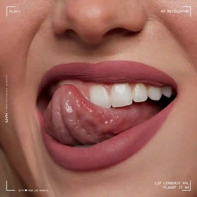 Nyx Liquid Lipstick Lip Lingerei Xxl Long Lasting Matte 16H . Shade Strip N Tease 04 , 4 ml