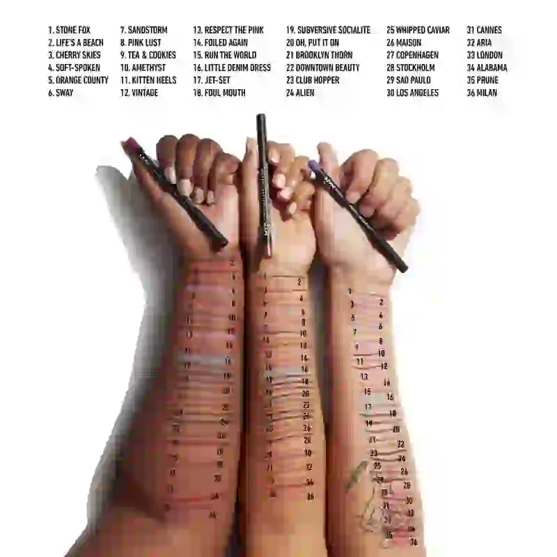 Nyx Lip Liner Suede Matte Lip Lnr-Fuchsia , 1 gr