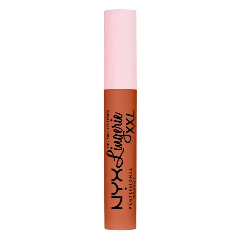 Nyx Lipstick Lip Lingerie Xxl Fuego Long Wear, 100% Matte Coverage, Warm Gettin Shade , 4 ml