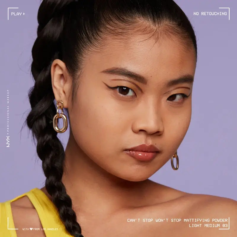 Nyx Professional Mattifying Powder Can'T Stop Won'T Stop Shade 03 Light-Medium , 6 gr