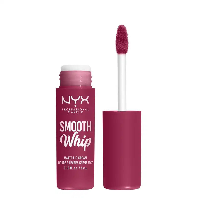 Nyx Smooth Whip Matte Lip Cream, Creamy Liquid Lipstick, Matte, Shade Fuzzy Slippers 08 , 4 ml