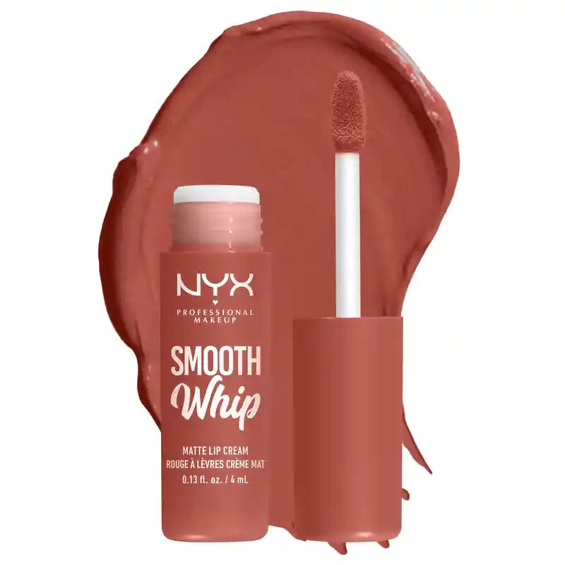 Nyx Smooth Whip Matte Lip Cream, Creamy Liquid Lipstick, Matte, Shade Kitty Belly , 4 ml