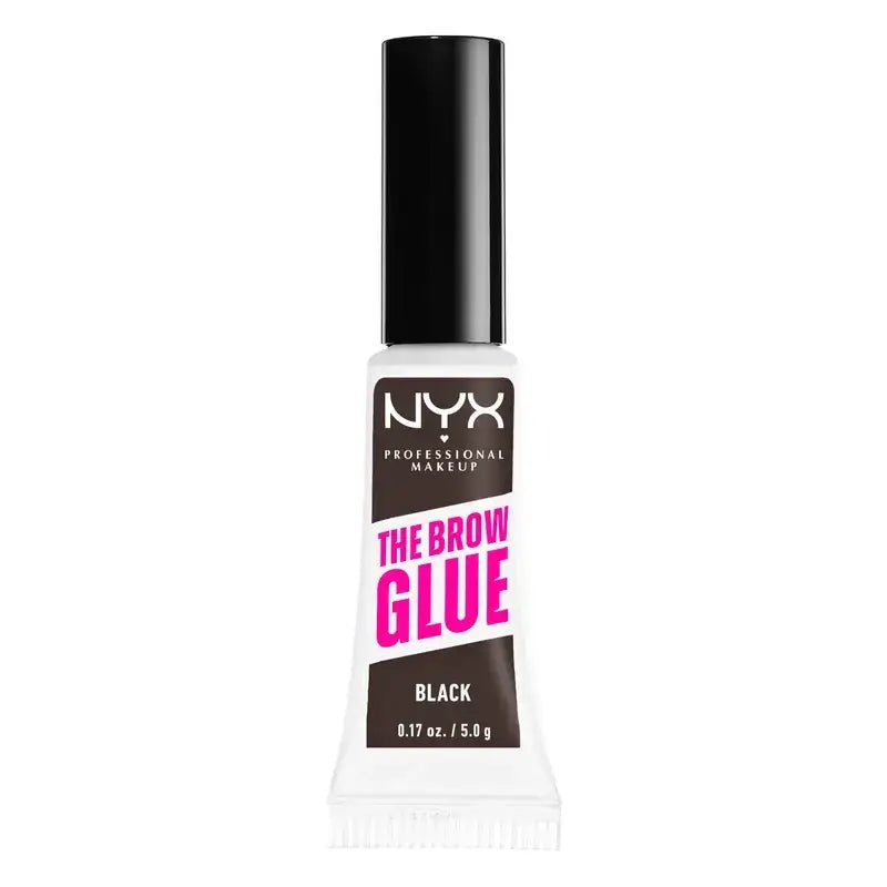 Nyx The Brow Glue, Long Lasting Brow Glue Gel, Shade Black Brown , 5 g