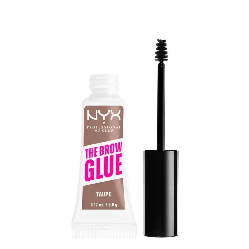 Nyx The Brow Glue, Long Lasting Brow Gel, Shade Taupe 02 , 5 g