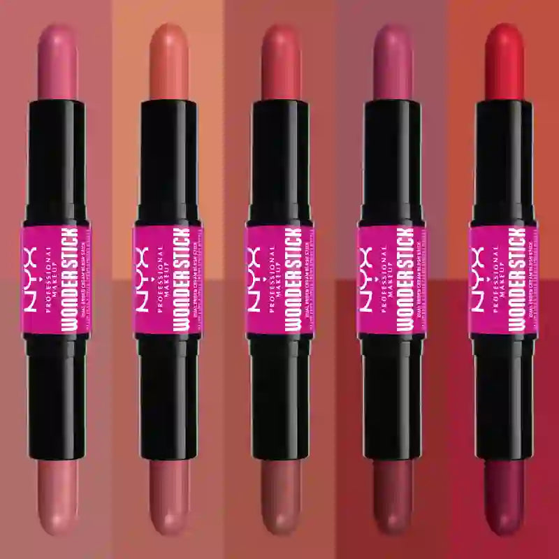 Nyx Wonder Stick Peach. Cream Blush. Shade 01 Light Peach N Baby Pink , 1 units