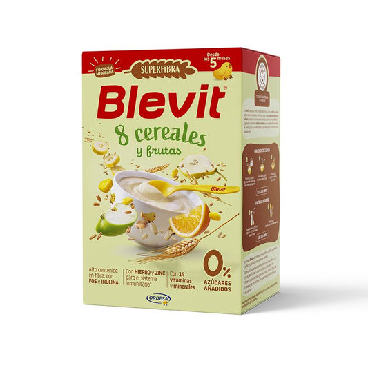 Blevit Baby Food Superfibre 8 Cereals & Fruit, 500g