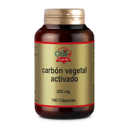 Obire Activated Vegetable Carbon 200 Mg. 180 Capsules