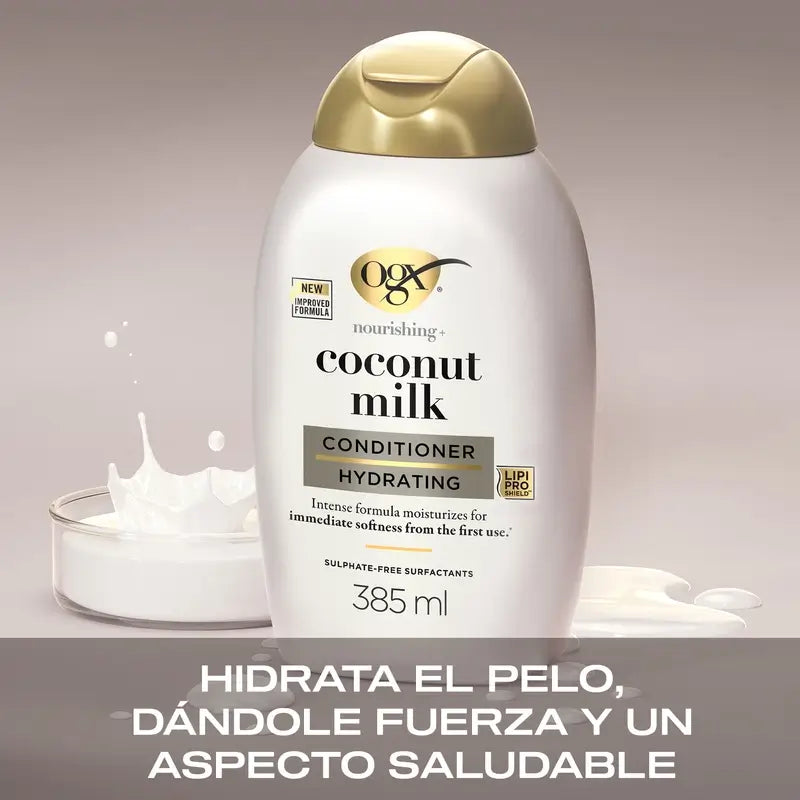 OGX Coconut Milk Conditioner, Dry Hair, 385 ml