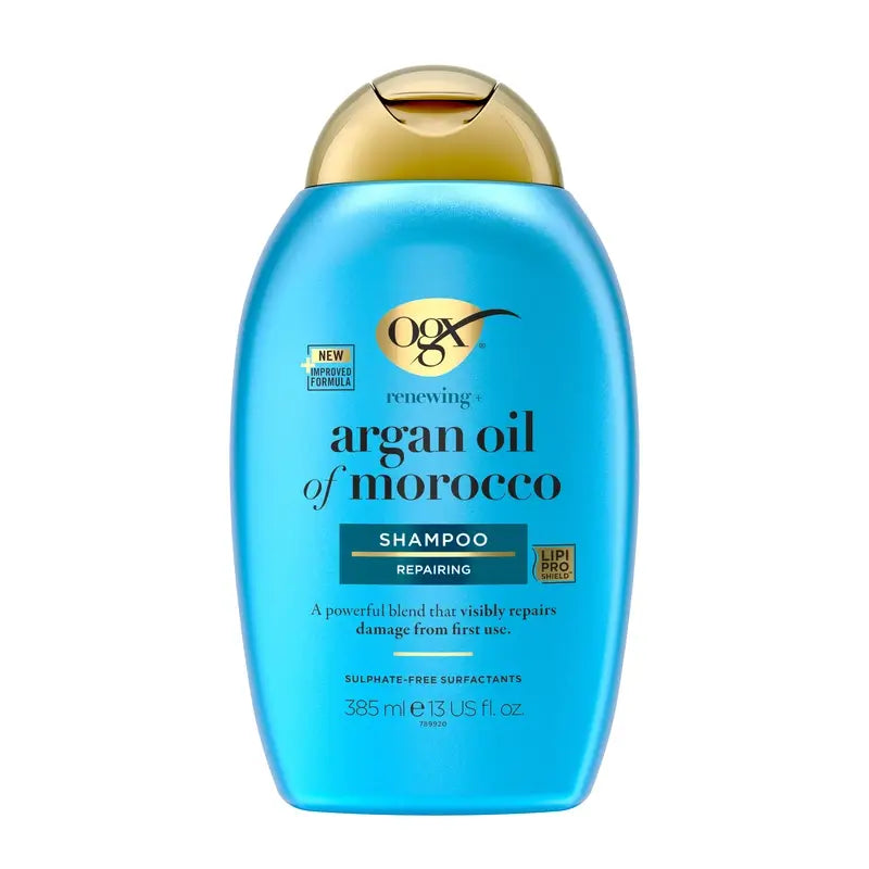 OGX Moroccan Argan Oil Shampoo, Dry & Damaged Hair, 385ml