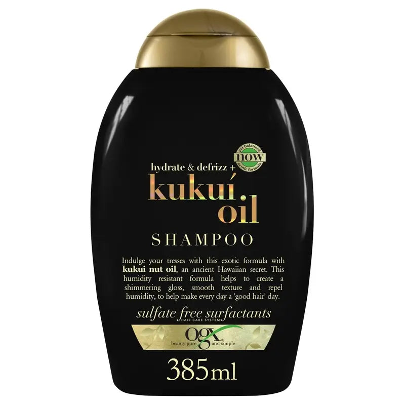 OGX Kukui Oil Anti-Frizz Shampoo, 385 ml