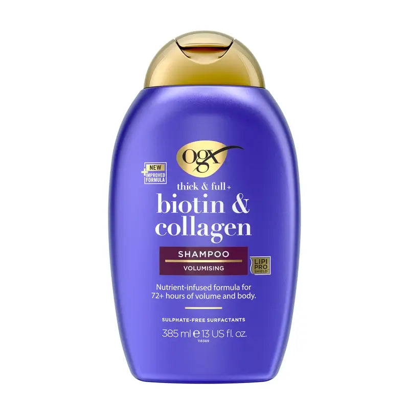 OGX Biotin & Collagen Shampoo, Fine Hair, 385 ml