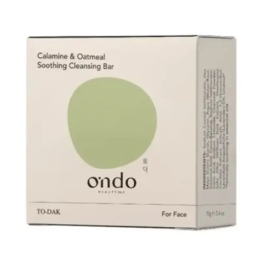Ondo Beauty 36.5 Calamine & Oatmeal Soothing Cleansing Bar, 70 gr
