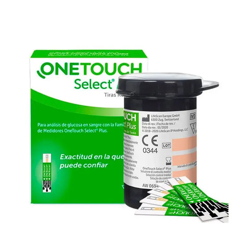 ONETOUCH Select Plus 2 blood glucose test strips 100 units