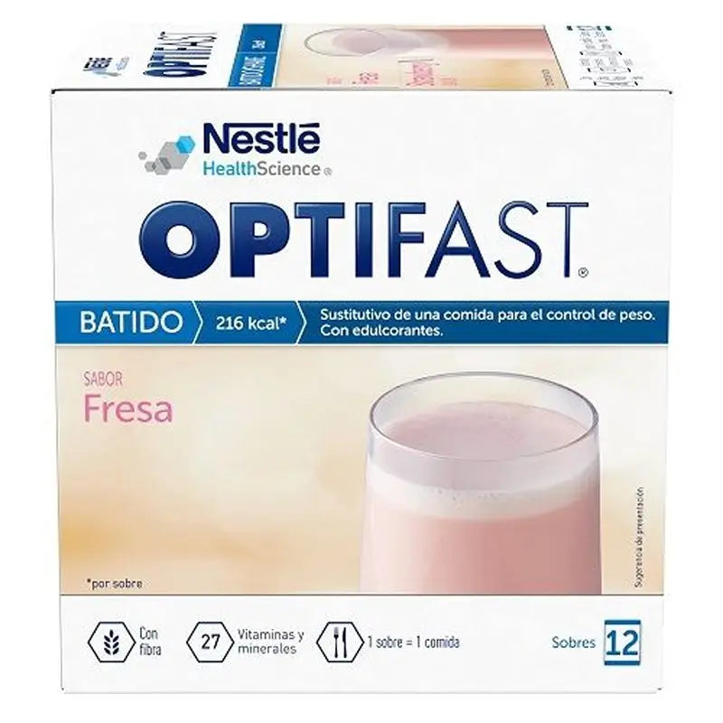 Optifast Strawberry Milkshake 12X55 g