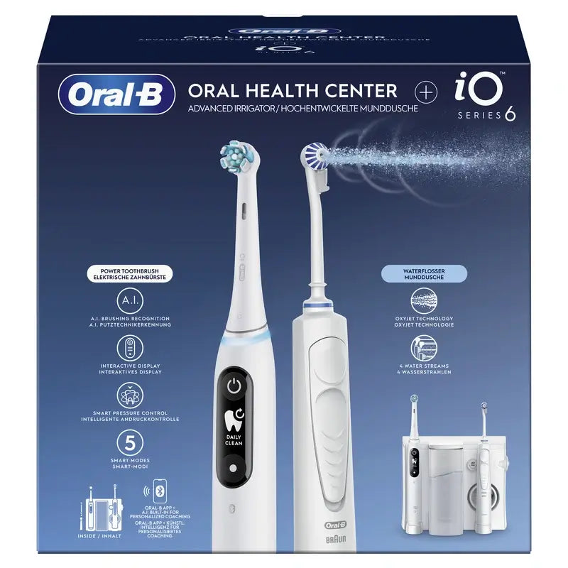 Oral-B Braun Braun Dental Centre with Irrigator & Oral-B iO 6 Electric Toothbrush
