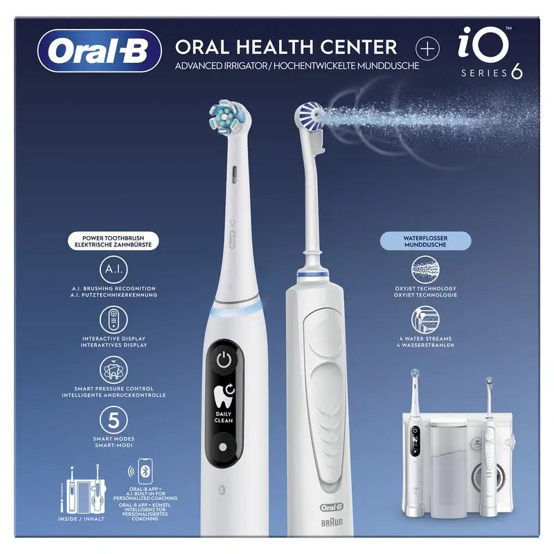 Oral-B Braun Braun Dental Centre with Irrigator & Oral-B iO 6 Electric Toothbrush
