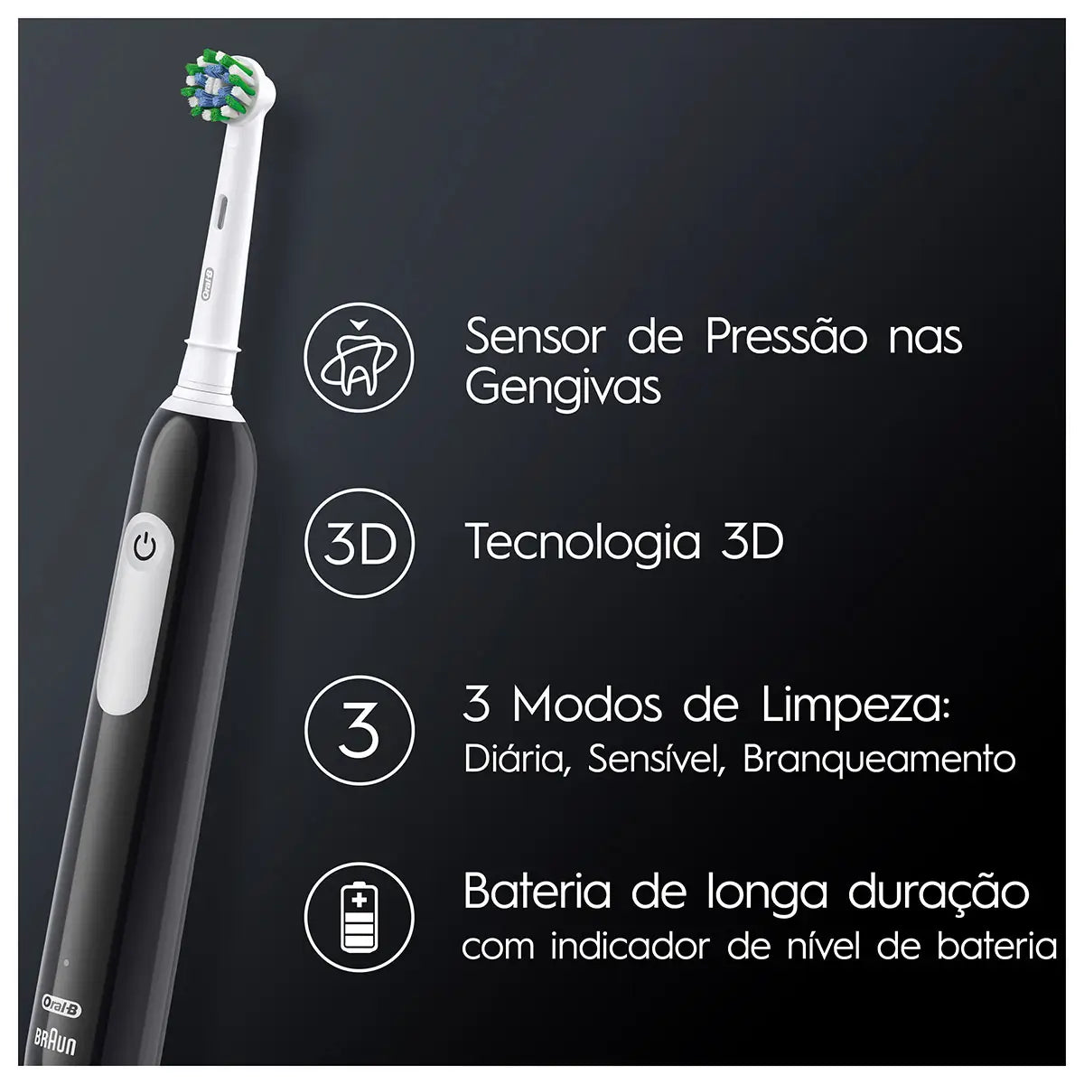 Oral-B Braun Electric Toothbrush Pro 1 Black