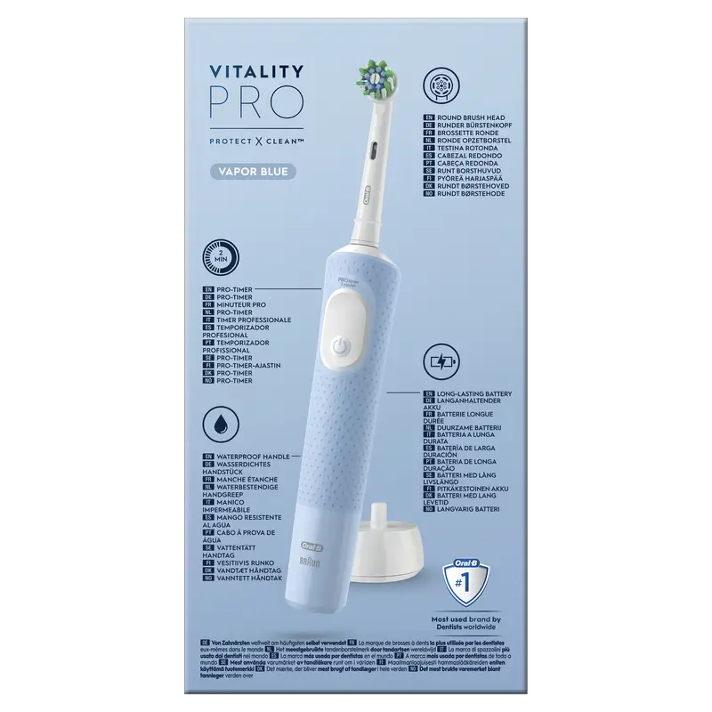 Oral-B Braun Braun Vitality Pro Rechargeable Toothbrush Blue