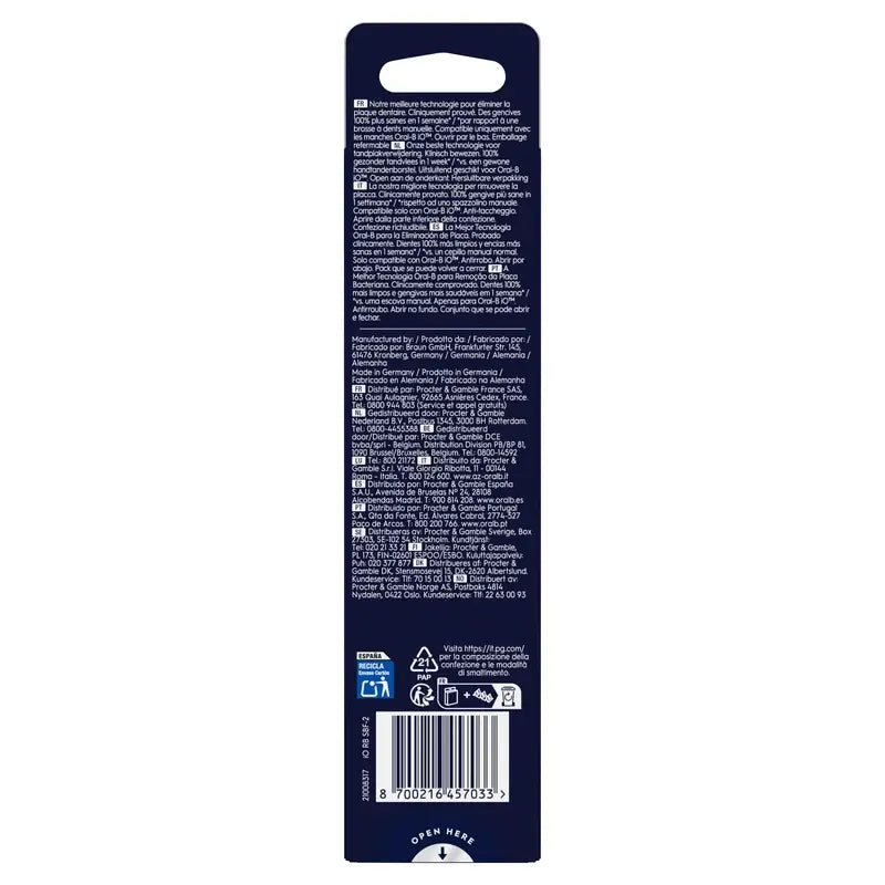 Oral-B Braun iO Gentle Care Refill Black, 2 pcs.