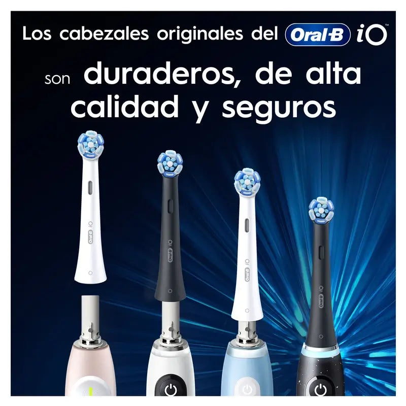 Oral B iO Ultimate Clean Black Replacement Brush Heads, 4-Pack