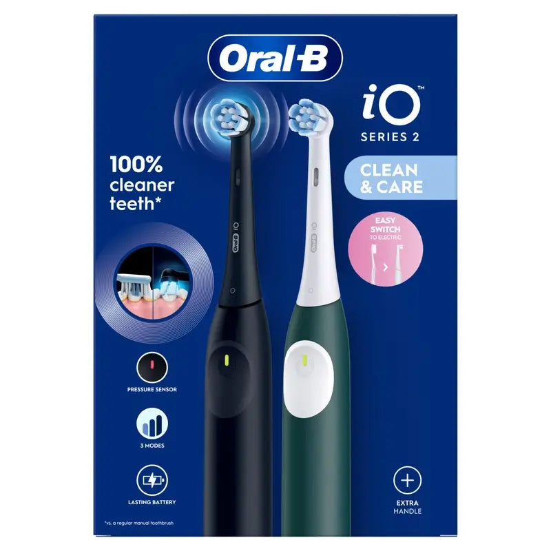 Oral-B Braun iO2 Double Night Pack Series Black / Forest Green