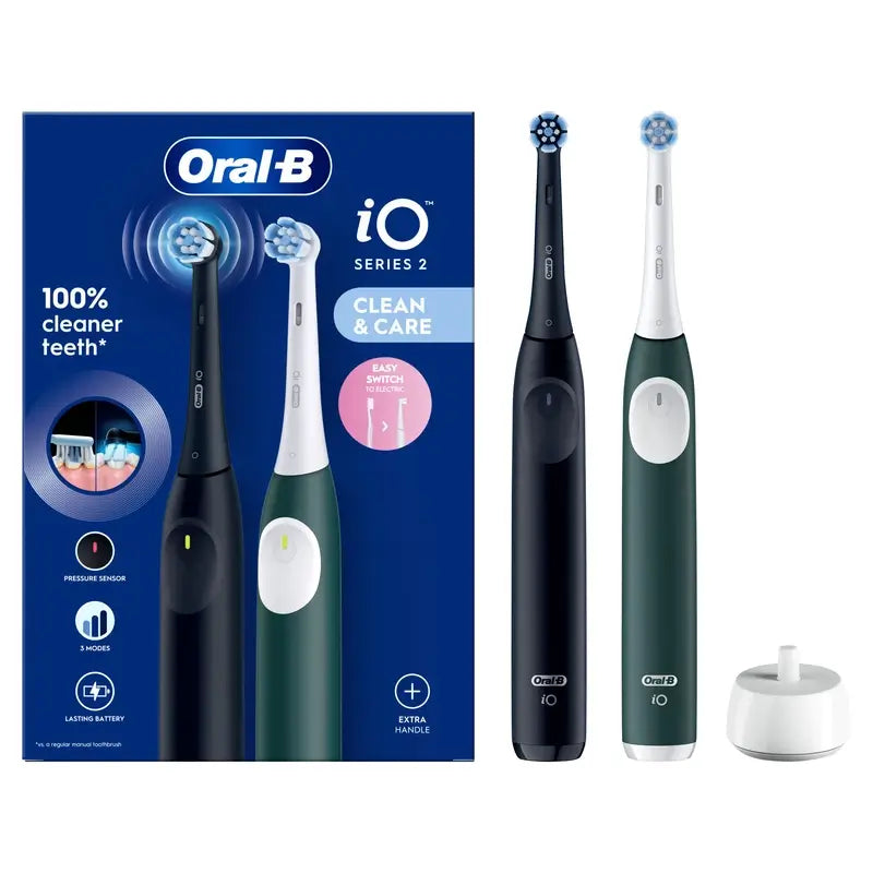 Oral-B Braun iO2 Double Night Pack Series Black / Forest Green