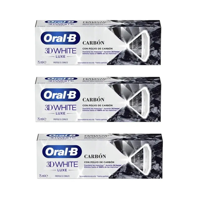 Oral-B Charcoal Toothpaste , 3X75 Ml