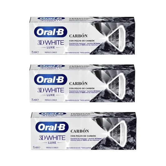 Oral-B Charcoal Toothpaste , 3X75 Ml