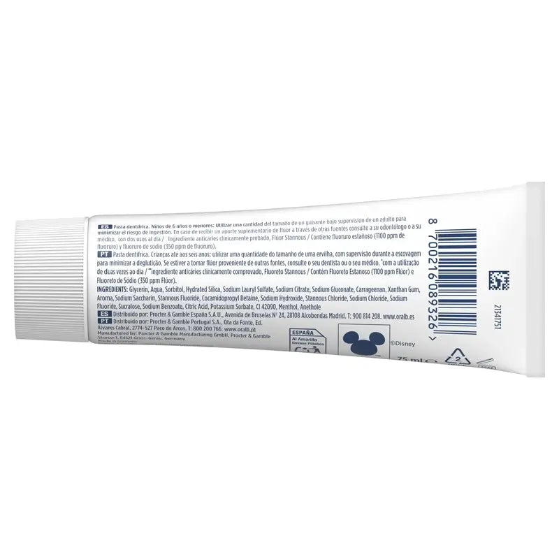 Oral-B Junior Star Wars Toothpaste 3X75 Ml, +6 Years Old