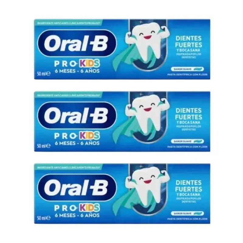Oral-B Kids Toothpaste 3X50Ml, +6 Months