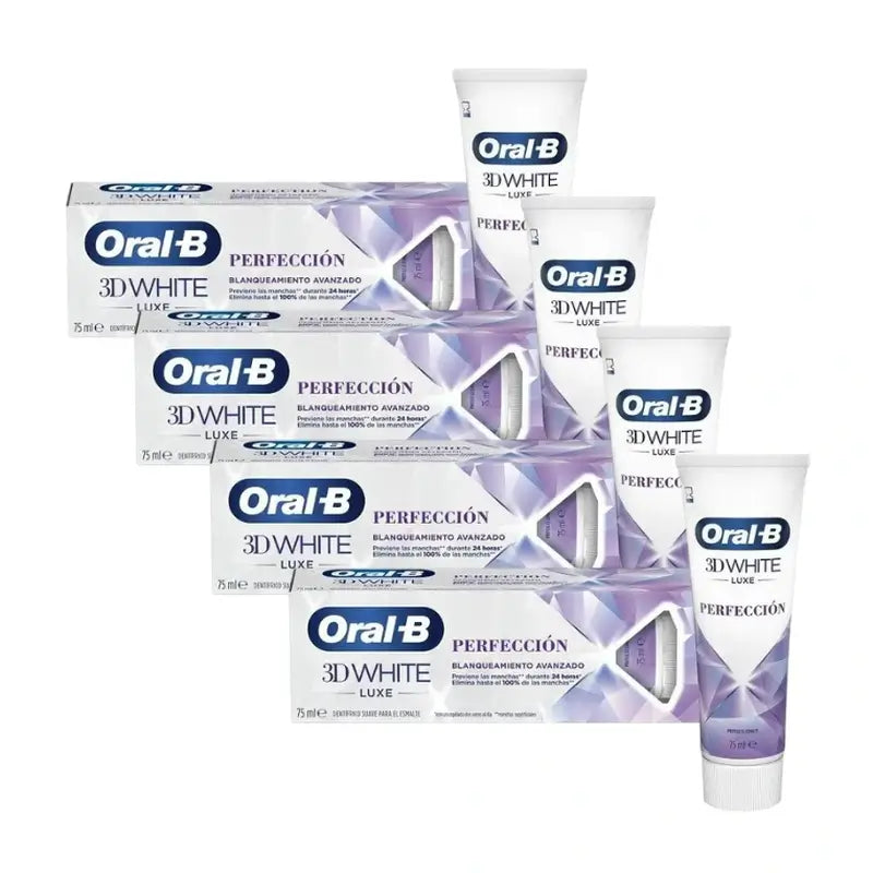 Oral-B Toothpaste 3D Luxe Perfection, 75 ml x 4 units