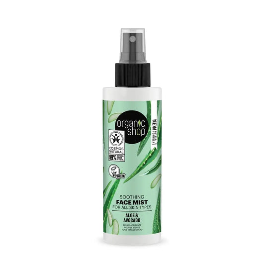 Organic Shop Soothing Facial Mist For All Skin Types Avocado And Aloe From Organic Shop, 150 Ml