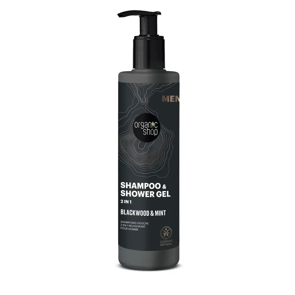 Organic Shop Organic Shop Invigorating Shampoo & Shower Gel 2 In 1 Oak Bark & Peppermint, 280 Ml