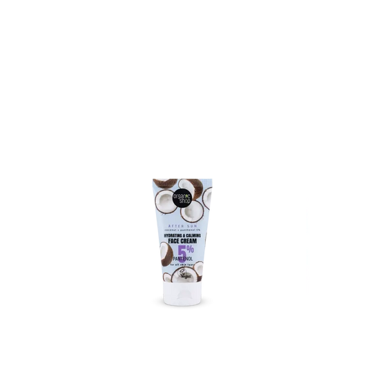 Organic Shop Moisturising and Soothing Face Cream Coconut Aftersun + Panthenol 5?%, 50 Ml
