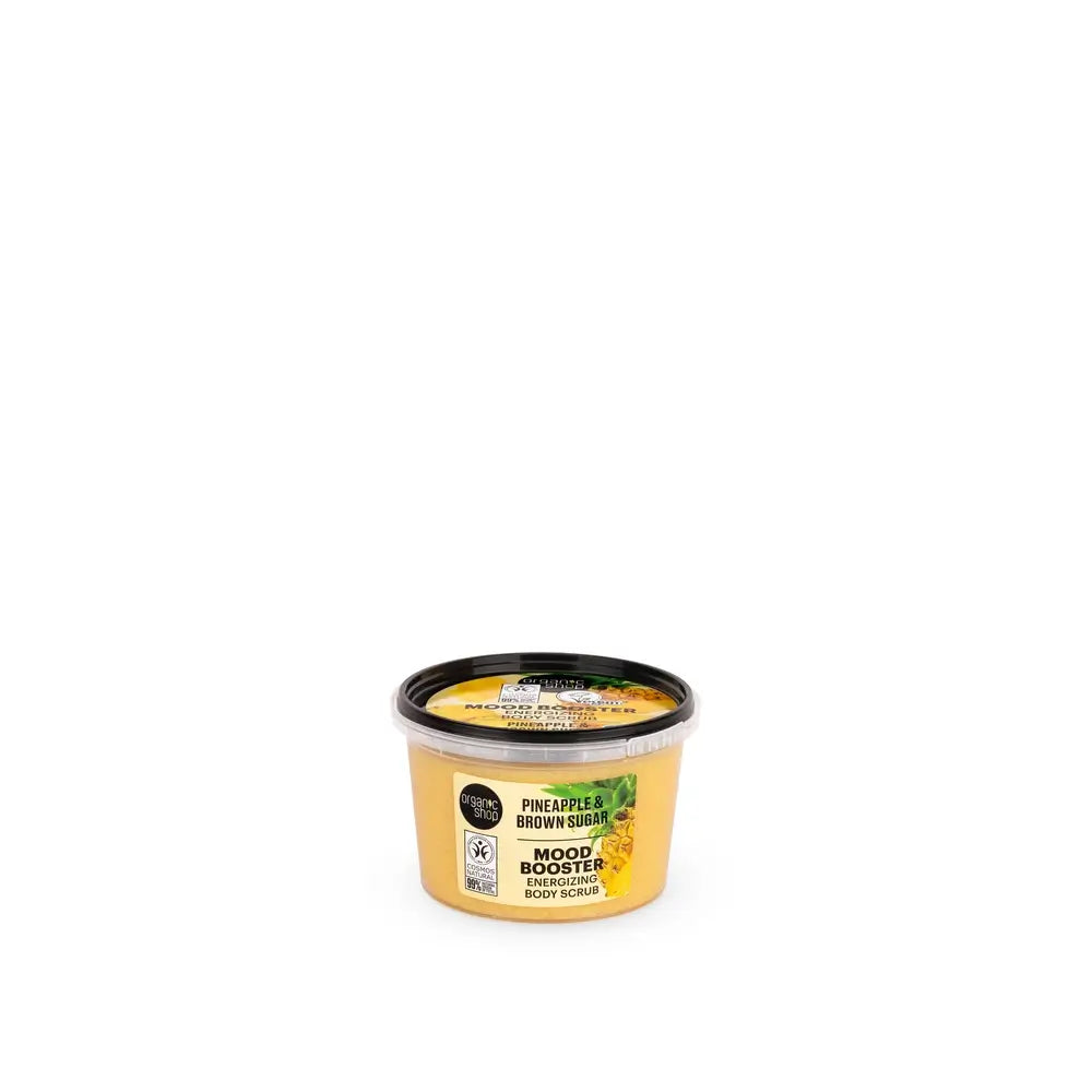 Organic Shop Mood Booster Energising Body Scrub with Pineapple and Brown Sugar, 250 Ml