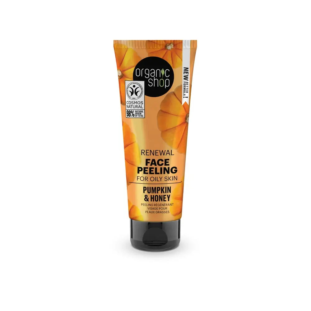 Organic Shop Organic Shop Oily Skin Renewing Facial Scrub Pumpkin & Honey, 75 Ml