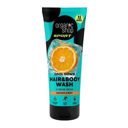 Organic Shop X-Treme Fresh Refreshing Shower Gel & Shampoo, 200 Ml