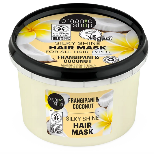 Organic Shop Mask For All Hair Types Franchipan & Coconut, 250 Ml