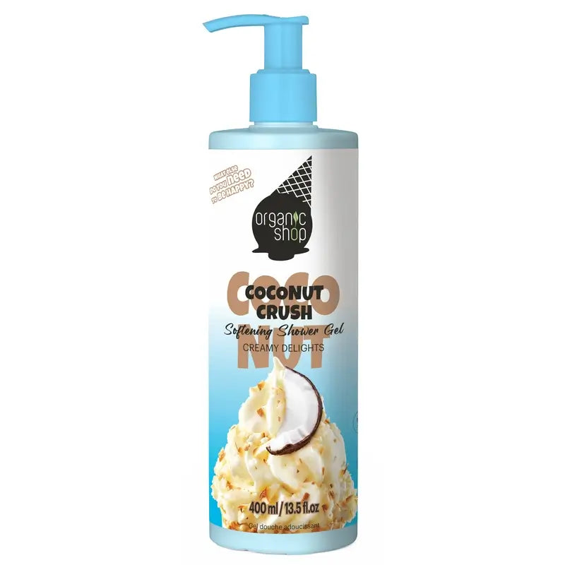 Organic Shop Ogs Ice Coconut Ice Cream Softening Shower Gel , 400 ml