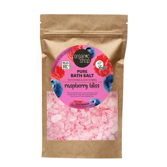 Organic Shop Pure Raspberry Bliss Bath Salts, 500 G