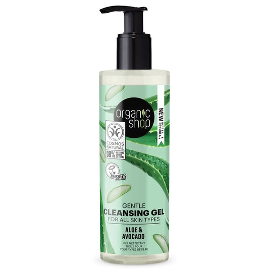 Organic Shop Gentle Cleansing Gel For All Skin Types Avocado & Aloe From Organic Shop, 200 Ml