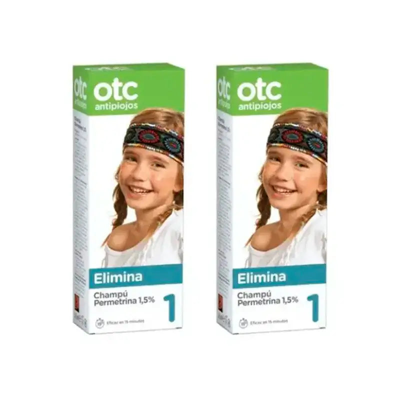 OTC Lice Control Permethrin Shampoo 1.5% , Pack 2 x 125 ml